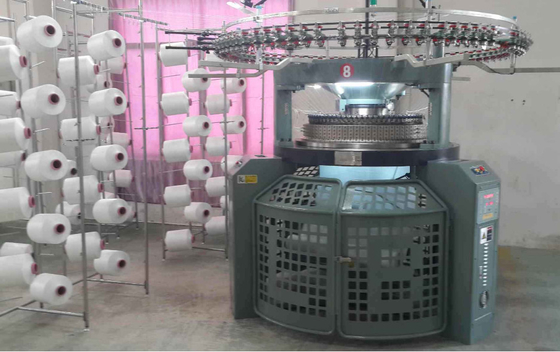 Automatic Coral Fleece Circular Knitting Machine Dengan Sistem Benang Feeding